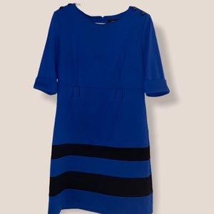 Cobalt blue midi dress